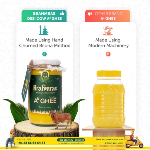 Brahmras A2 Desi Cow Ghee
